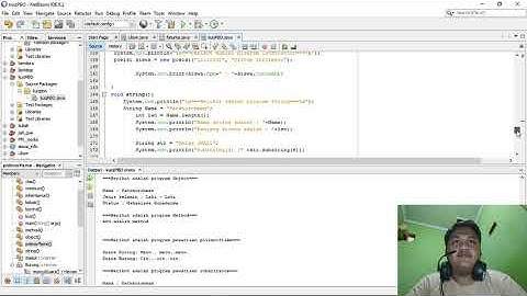 [NETBEANS] TUGAS KUIS MATA KULIAH PEMROGRAMAN BERBASIS OBJECT MENGGUNAKAN BAHASA JAVA