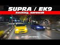 Supra a90  civic ek9  rolling in city of kuching