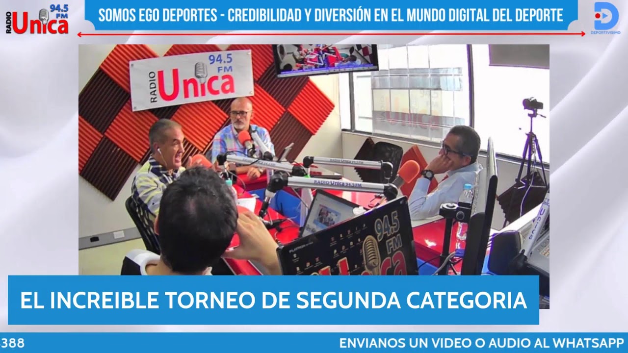 DEPORTIVISIMO EN RADIO ÚNICA 94.5 FM EN VIVO YouTube