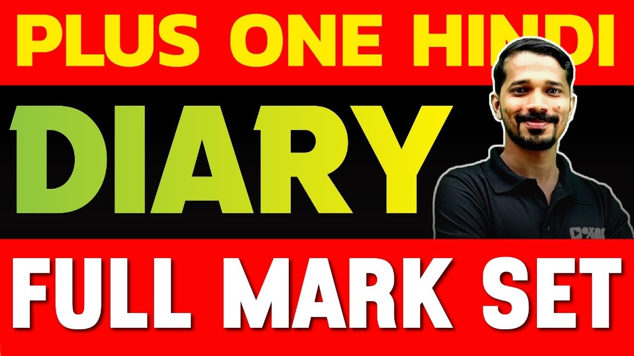 Plus One Model Exam | Hindi | Diary - Important question | Exam Winner +1