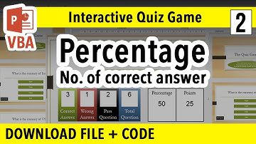 Maak een PPT-quizspelrapport - percentages, aantal juiste antwoorden | PPT VBA-macro-zelfstudie