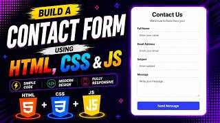 Details Build a Contact Form Using HTML, CSS & JavaScript | Contact Form Project #HTML #CSS #JavaScript News