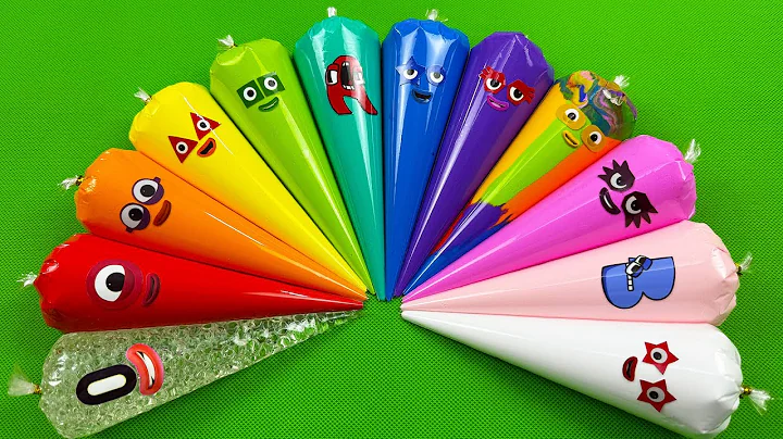 Numberblocks – Looking Slime with Piping Bags! Satisfying Slime Video