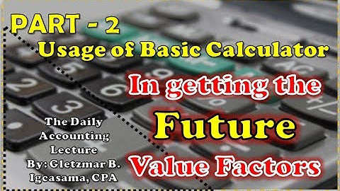 Using of basic calculator part 2- (getting of Future value factors) #surigaoeducationcenter
