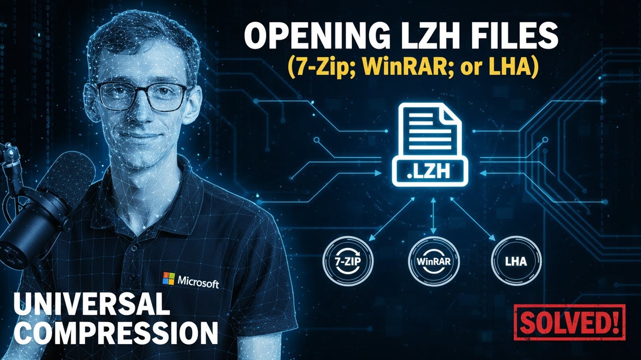 Opening LZH Files (7-Zip; WinRAR; or LHA) - YouTube