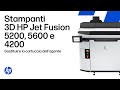 Come sostituire una cartuccia dell'agente sulle stampanti 3D HP Jet Fusion 5200 e 4200