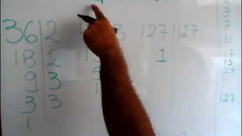 Maximo Comun Divisor 36  45  127