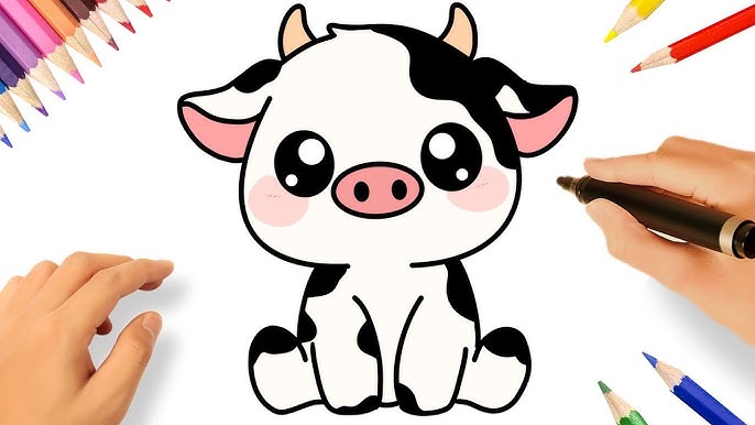 Como desenhar um animal fofo de desenho animado kawaii, Ecky O