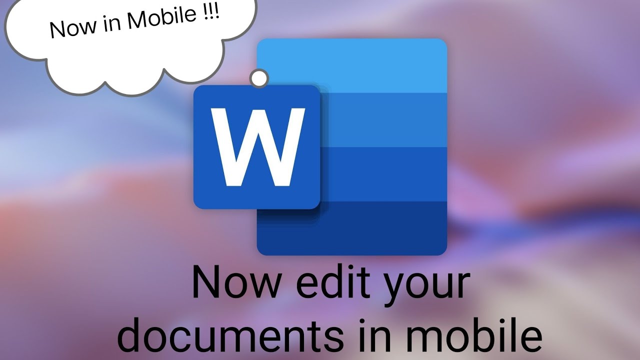 MS Word in Mobile 