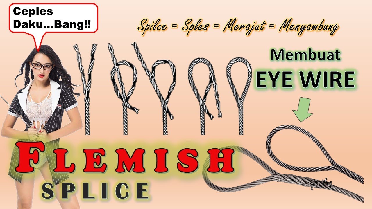 Teknik FLEMISH SPLICE - Membuat Mata Wire || Sples Wire - YouTube