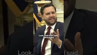 Tense moment between JD Vance and UK's PM