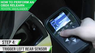 How To Relearn using OBDII Toyota Vehicles Alligator RS+ TPMS (English)