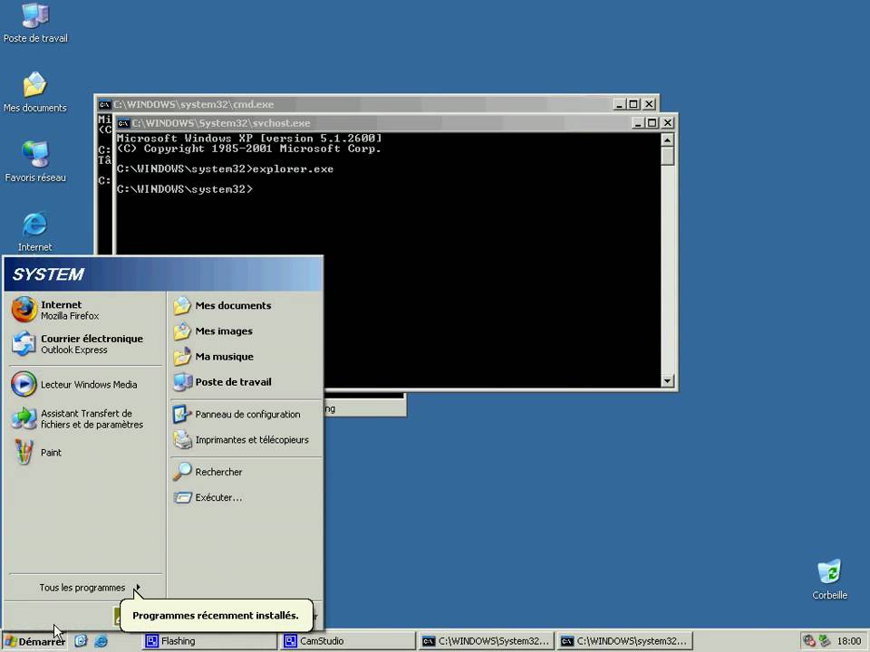 Windows Xp Session Accés à la session SYSTEM sous windows XP - YouTube