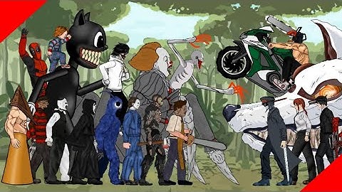 Chainsawman, Katana Man vs CARTOON CAT, Pennywise, Scp-096, LeatherFace, Costume man, Art + More!