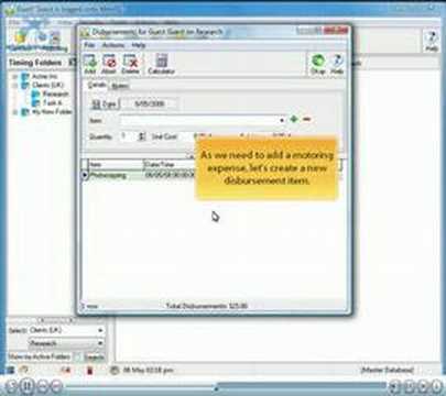 MetriQ Hands Free Timesheets: Adding Disbursements