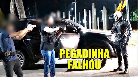 PEGADINHA: MOTOQUEIRO FANTASMA FOI PRESO - Ghost Rider Prank Fail