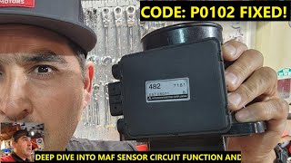 Mitsubishi Montero P0102 Mass Airflow Sensor Circuit