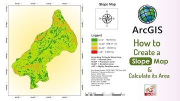 CREATING A SLOPE MAP FROM DIGITAL ELEVATION MODEL (DEM) AND AREA CALCULATION ||  || Arc Map 10.8 ||