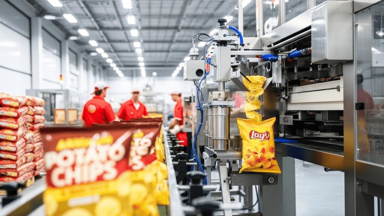 Inside the Pringles Factory: How Raw Potatoes Become Perfectly Identical Chips (Full Process)