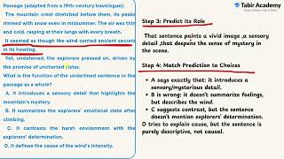 SAT Reading & Writing | Domain: Craft & Structure | Example: Overall Structure and Purpose