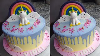 Unicorn cake decorating idea. How to make Founden unicorn cake. #unicorncake #sunilkumarofficil #art