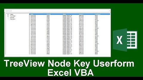 TreeView Nodekey Userform Excel VBA
