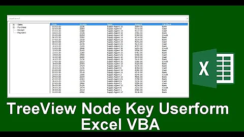 TreeView Nodekey Userform Excel VBA