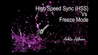 Using High Speed Sync(HSS) vs Freeze mode on profoto lights (short flash duration) | Ankita Asthana