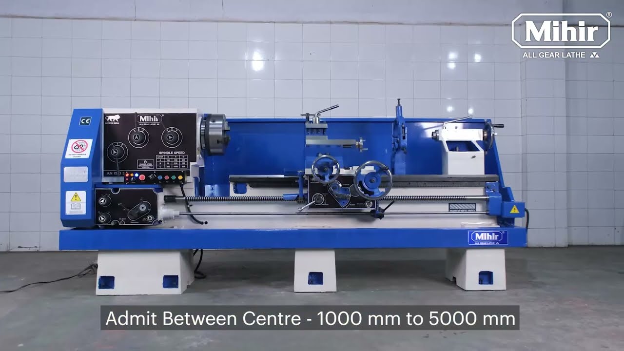 "MIHIR" HEAVY DUTY ALL GEARED LATHE MACHINES 300 SERIES