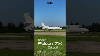 Falcon 7X Takeoff at CYFD August 28, 2023 - 4K