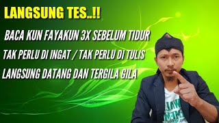 TES LANGSUNG BACA KUN FAYAKUN 3X SEBELUM TIDUR