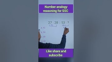 Number analogy reasoning for SSC exam #sscreasoningtricks #sscreasoning #reasoning #ssccgl #ssc