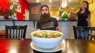 MORE THAN FIFTY PEOPLE HAVE FAILED THIS $65 PHO CHALLENGE! | BeardMeatsFood