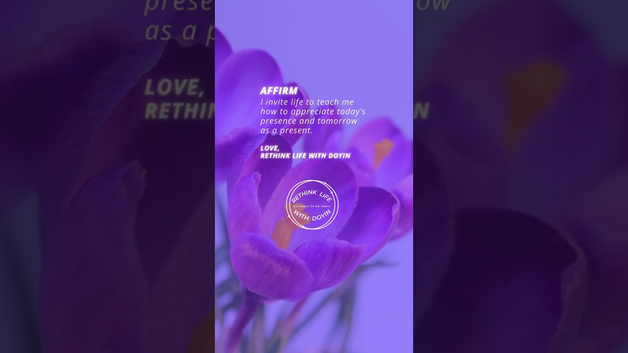 You need to watch this! Please embrace the beauty of today! 