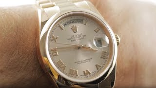 Rolex Day-Date Champagne Dial / Jubilee Bracelet 118205 Rolex  Watch Review