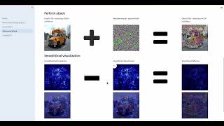 [DEMO] Adversarial perturbation visualization with SmoothGrad | FYP