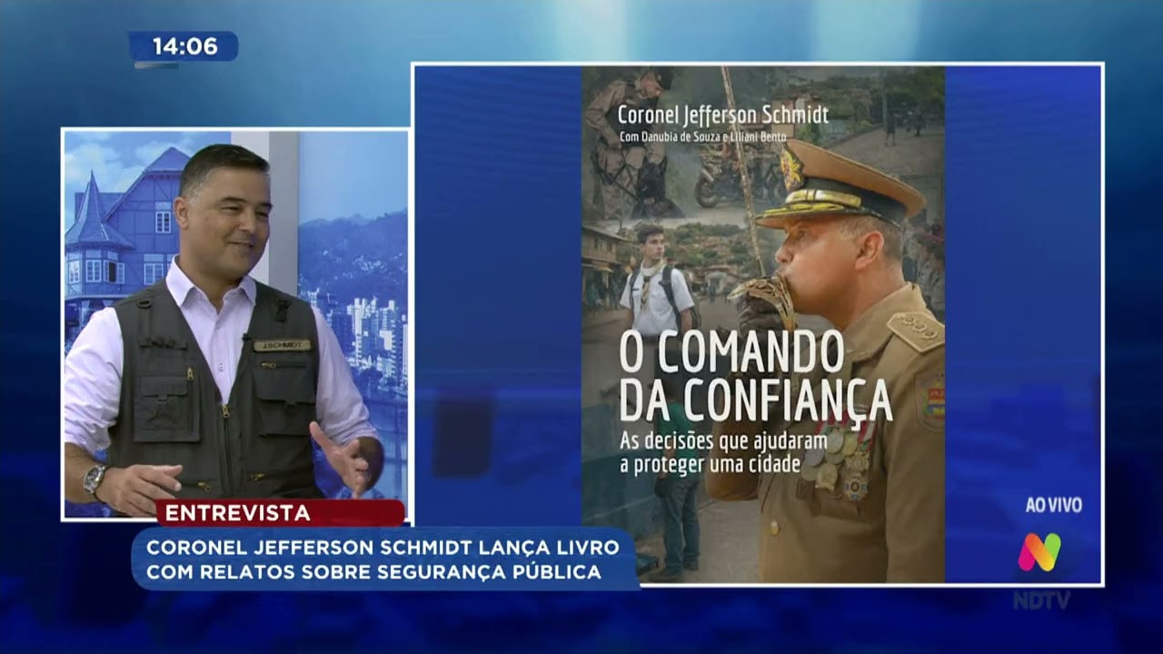 Coronel Jefferson Schmidt lança livro com relatos sobre segurança pública