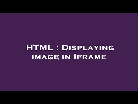 HTML : Displaying