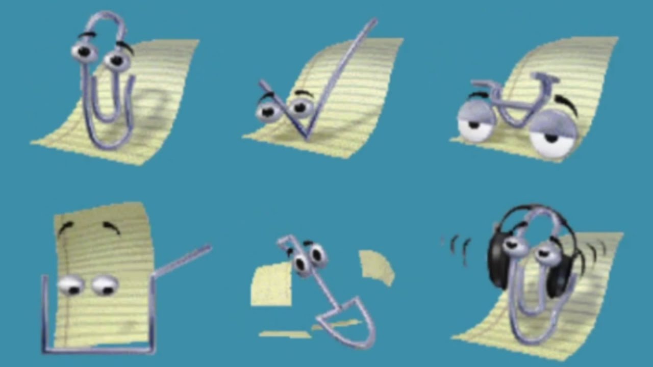 Clippy Office Assistant Animation Compilation, Clippit - YouTube