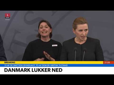 Videobillede: Corona lukker alle skoler ned i Danmark