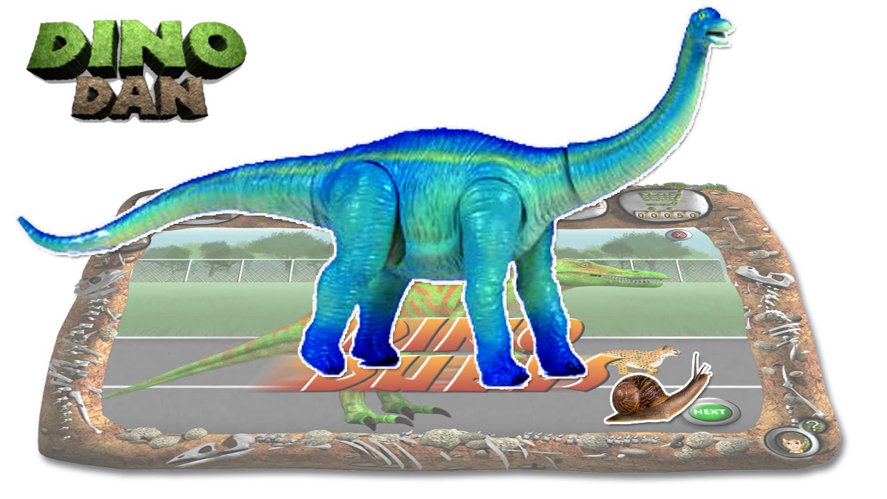 DINO DAN : DINO DUELS 4 - Apatosaurus VS. Snail - YouTube.