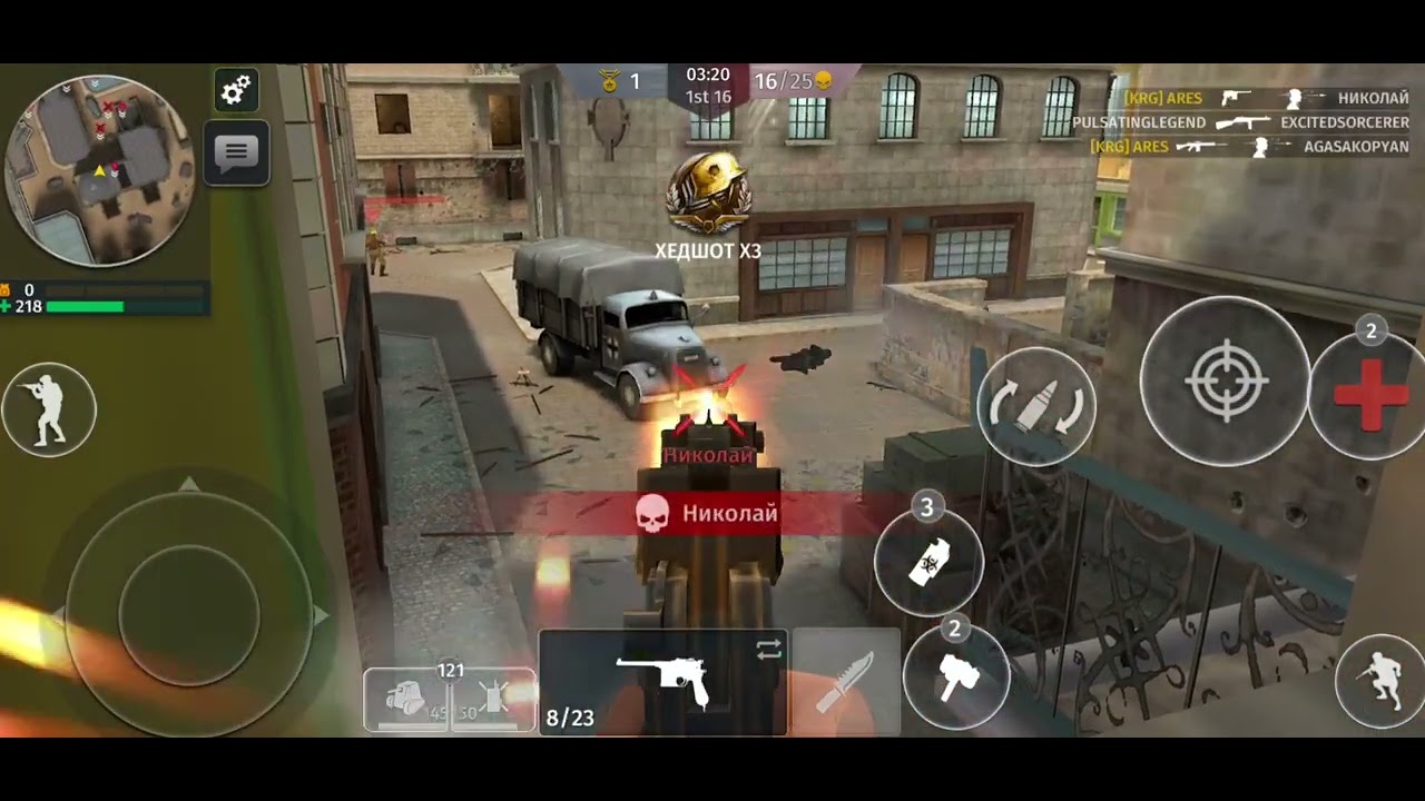 WW_2. Режим Мясорубка. Карта Франция #автошот #gameplay #втораямировая #мобильнаяигра 