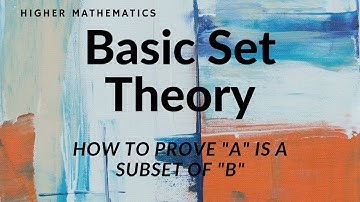 Proving A is a subset of B