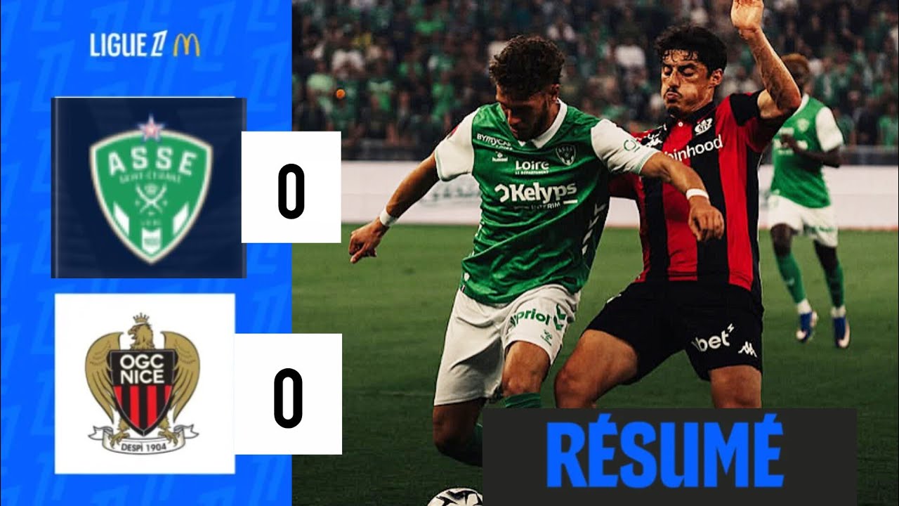 St Étienne Nice (0-0) Résumé | Ligue 1/2 Barrages | ASSE OGCN | Saint-Étienne vs nice | asse nice