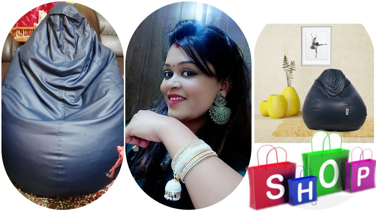 Flipkart Perfect Home Studio XXL Classic  Teardrop Bean Bag With Bean Review Under Rs 1700