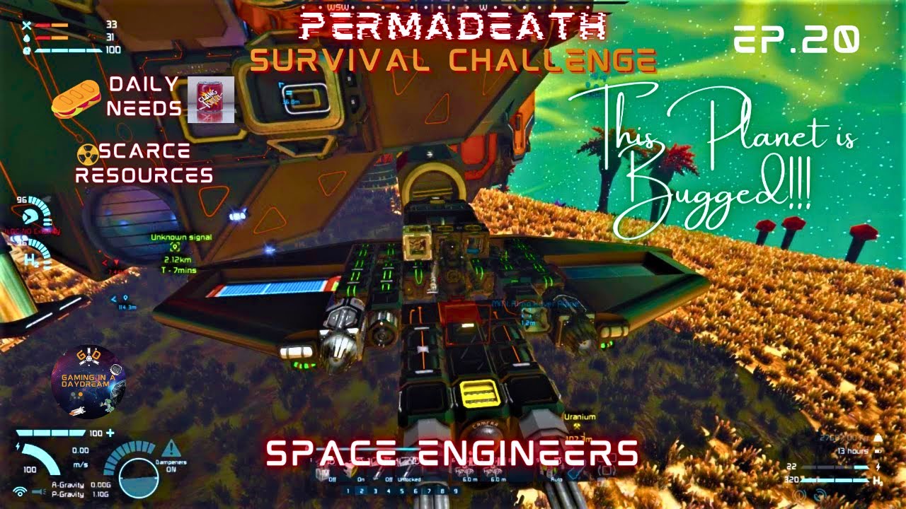 SPACE ENGINEERS PERMA DEATH SURVIVAL CHALLENGE EP.20 ALIEN PLANET PC ...