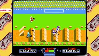 NES Longplay Excite Bike Playthrough - Nintendo Complete - Gameplay
