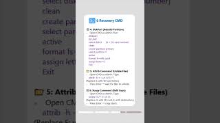 Recover Files from SD Card Using Command Prompt - Step by Step#sdcard #cmd #filerecovery