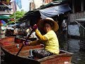 Tayland bangkok floating market  tropik meyveler