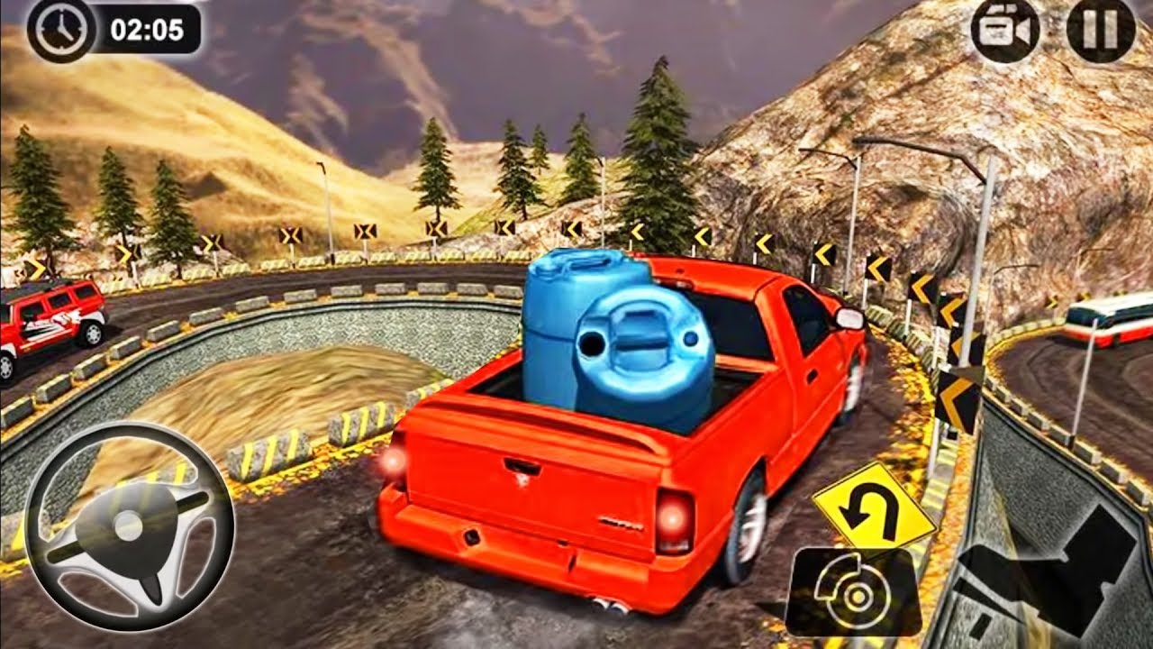 Uphill Cargo Pickup Truck Driving - Toyota Truck Drive Simulator - Android GamePlay